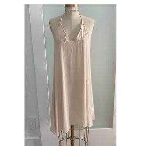 ASOS honey punch nude tan halter dress M